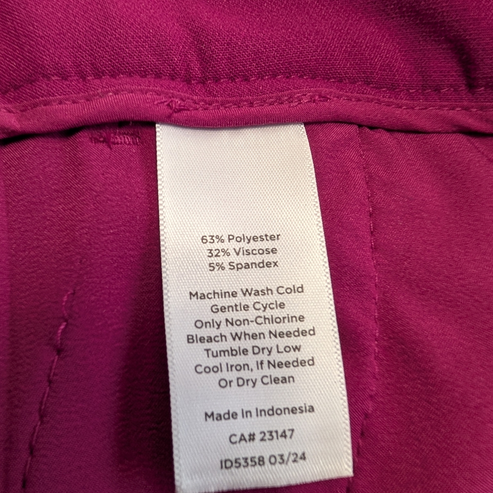 Talbots Fuchsia Ankle Pants - Picture 4 of 5